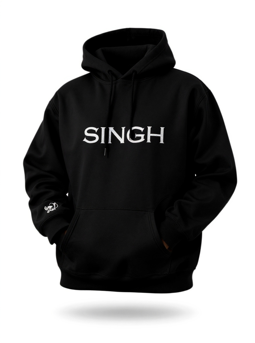 Singh Hoodie Black
